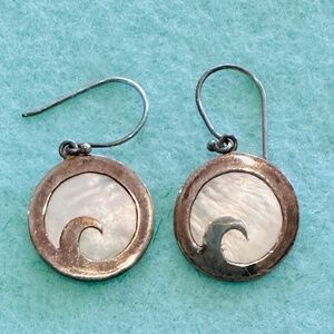 Silver Wave Earrings